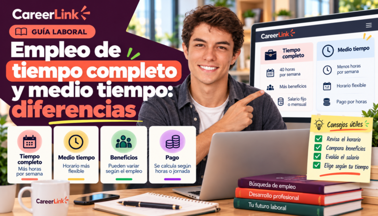 Empleo de tiempo completo y medio tiempo: diferencias