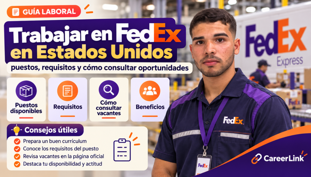 Trabajar en FedEx en Estados Unidos: puestos, requisitos y cómo consultar oportunidades