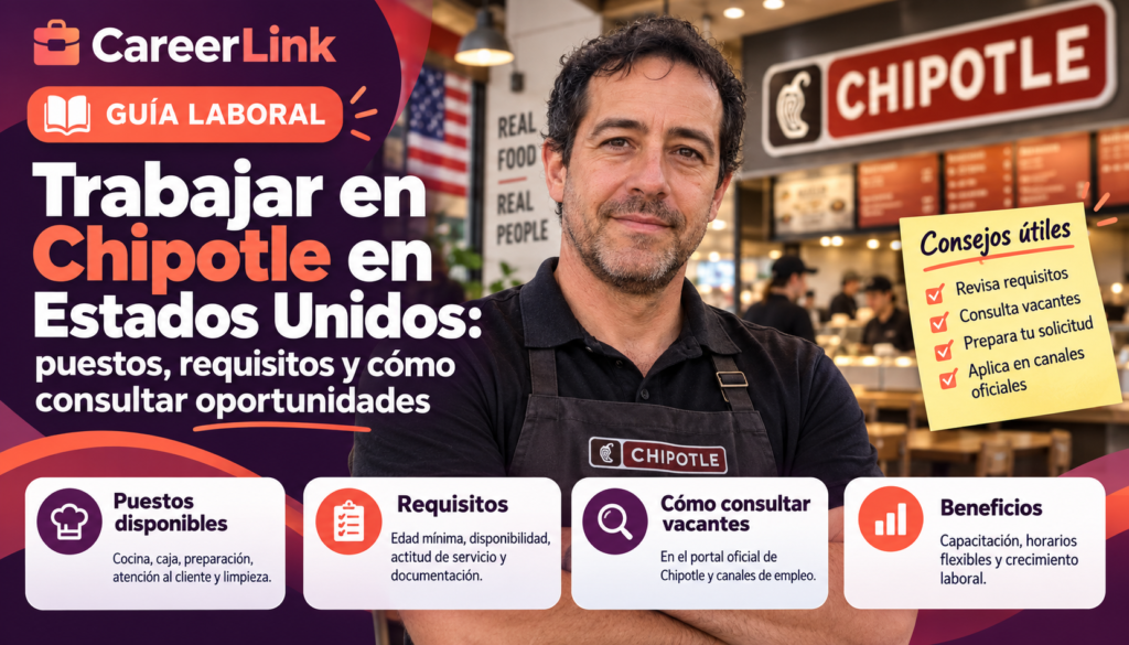Trabajar en Chipotle en Estados Unidos: puestos, requisitos y cómo consultar oportunidades