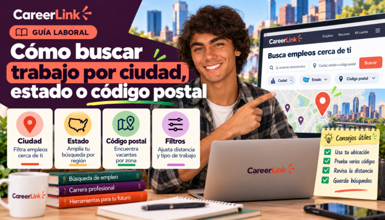 Cómo buscar trabajo por ciudad, estado o código postal