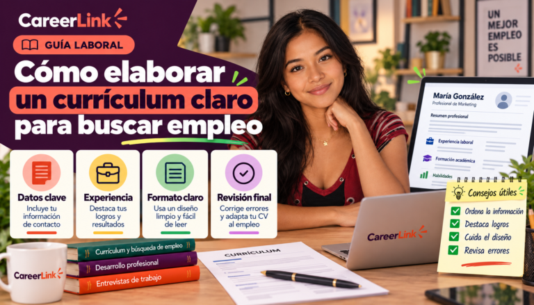 Cómo elaborar un currículum claro para buscar empleo