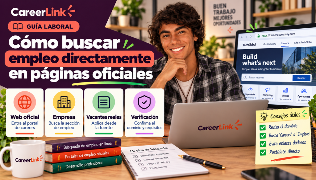 Cómo buscar empleo directamente en páginas oficiales