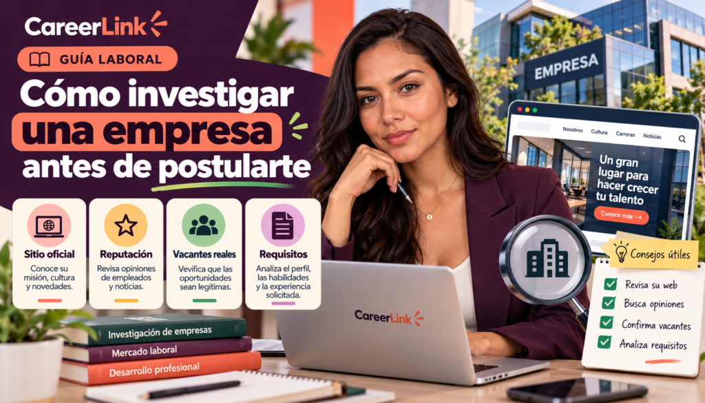 Cómo investigar una empresa antes de postularte