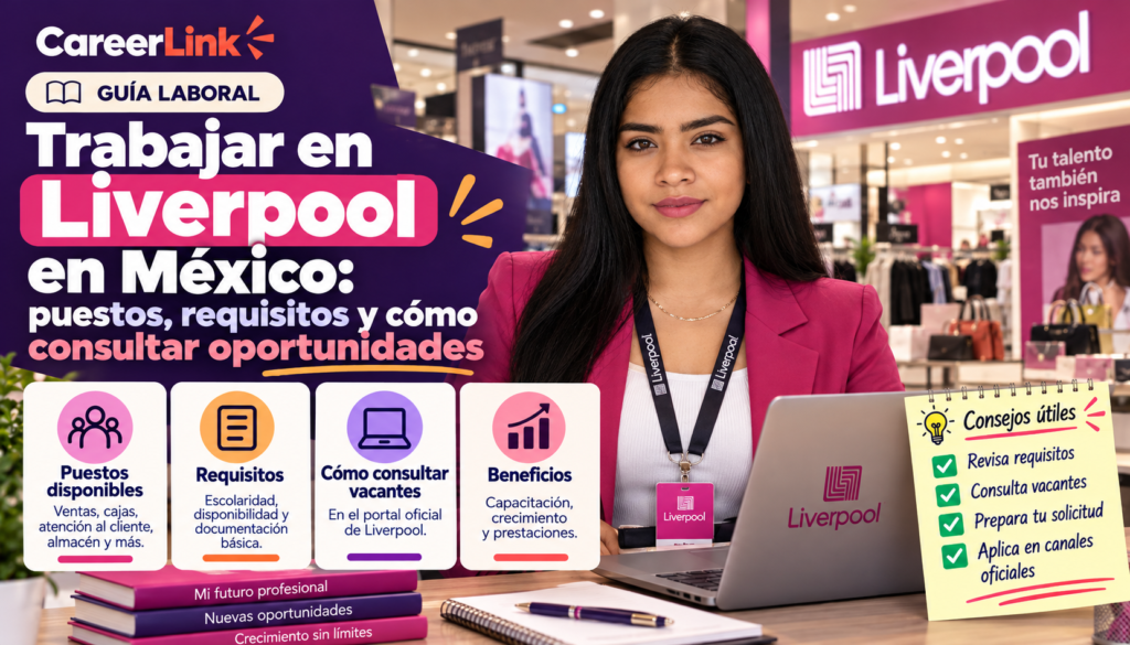 Trabajar en Liverpool en México: puestos, requisitos y cómo consultar oportunidades